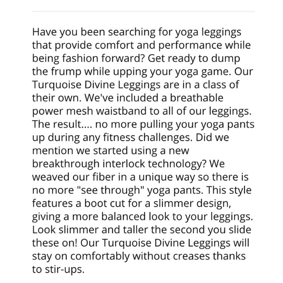 NWT 💥SALE💥 Balini yoga pants - Picture 7 of 8